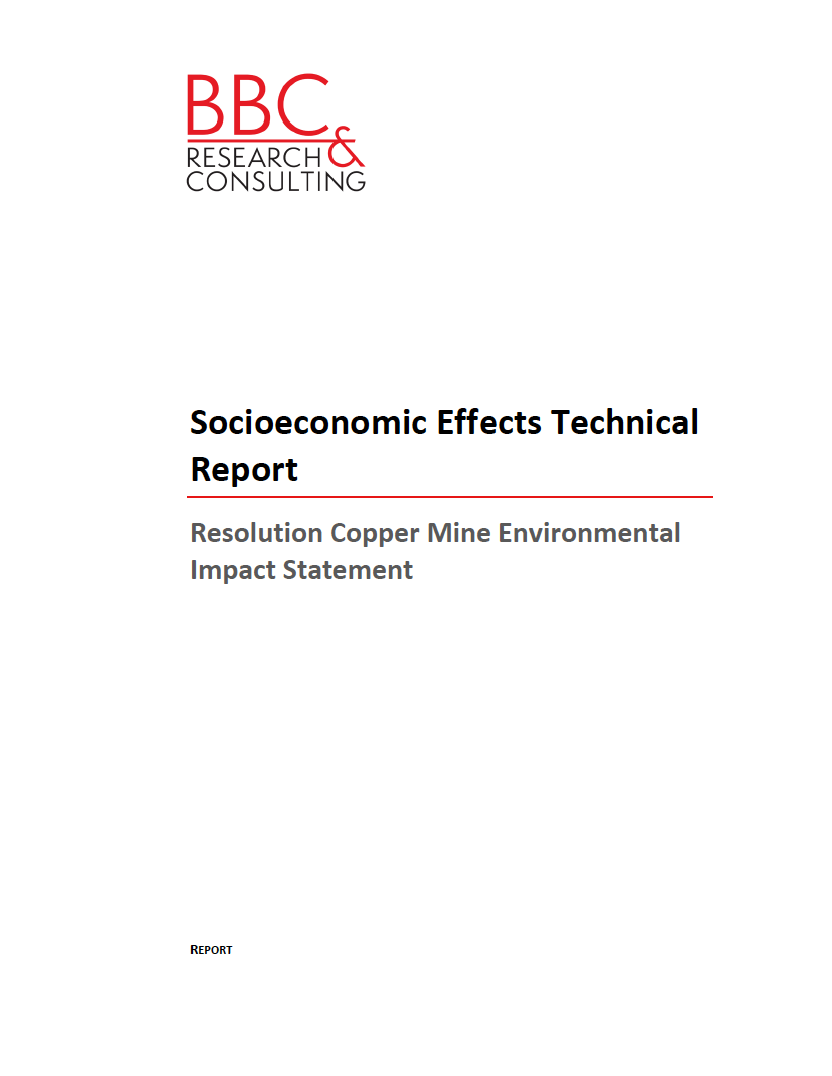 Thumbnail image of document cover: Socioeconomic Effects Technical Report