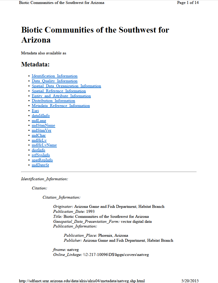 Thumbnail image of document cover: Biotic Communities – Southwestern United States and Northwestern Mexico