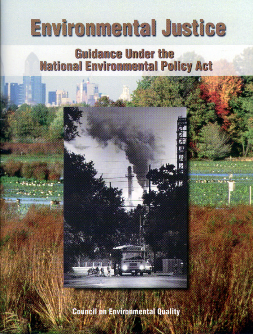 Thumbnail image of document cover: Environmental Justice: Guidance under the National Environmental Policy Act