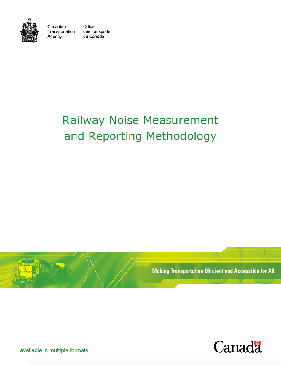 Thumbnail image of document cover: Railway Noise Measurement and Reporting Methodology