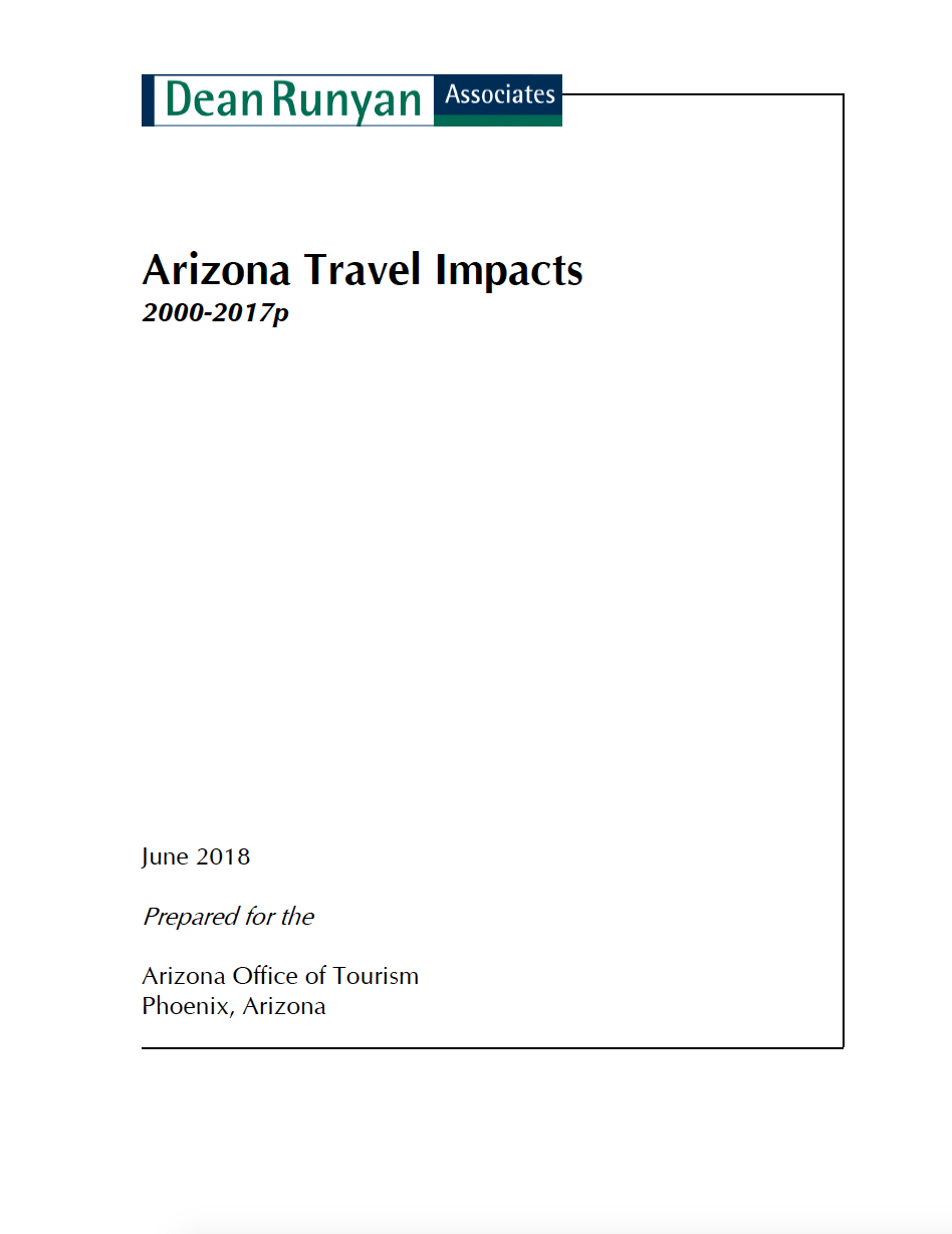 Thumbnail image of document cover: Arizona Travel Impacts 2000-2017p