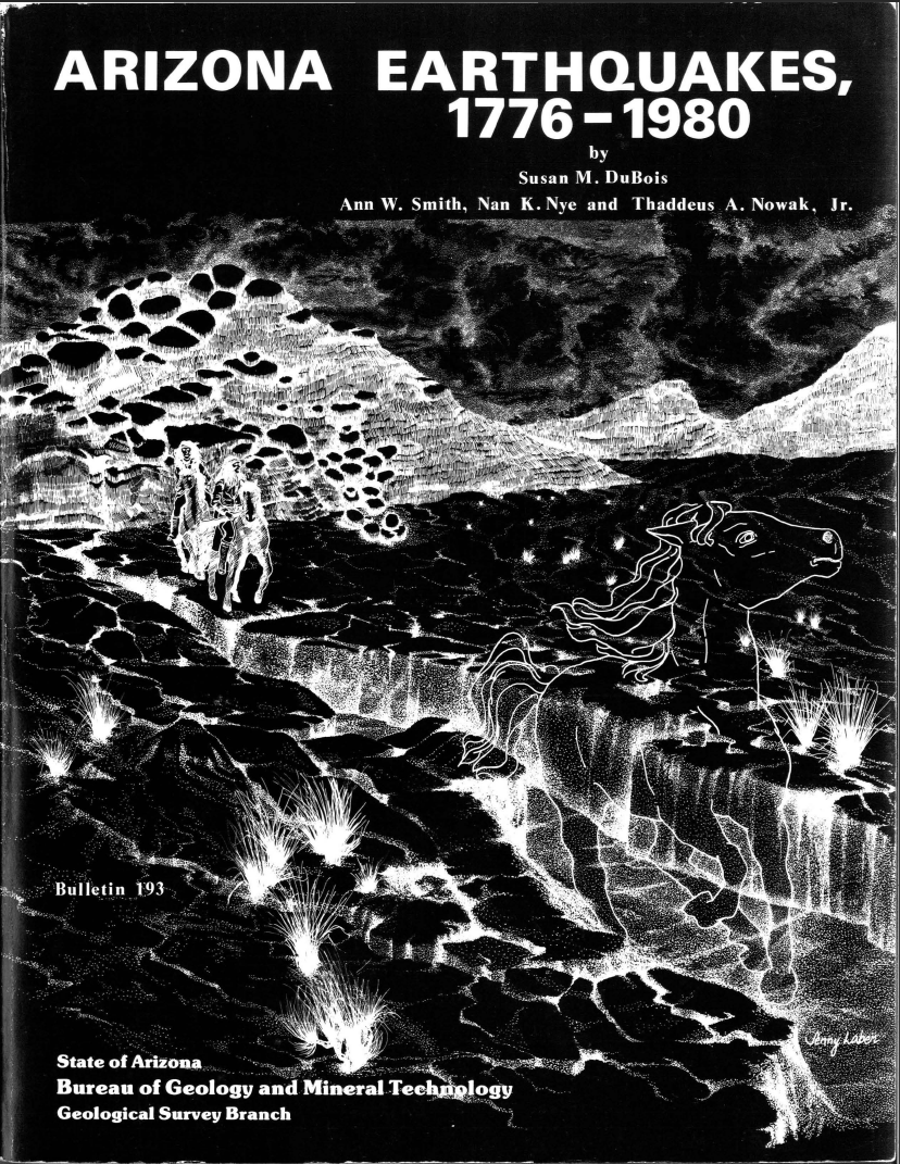 Thumbnail image of document cover: Arizona Earthquakes, 1776-1980