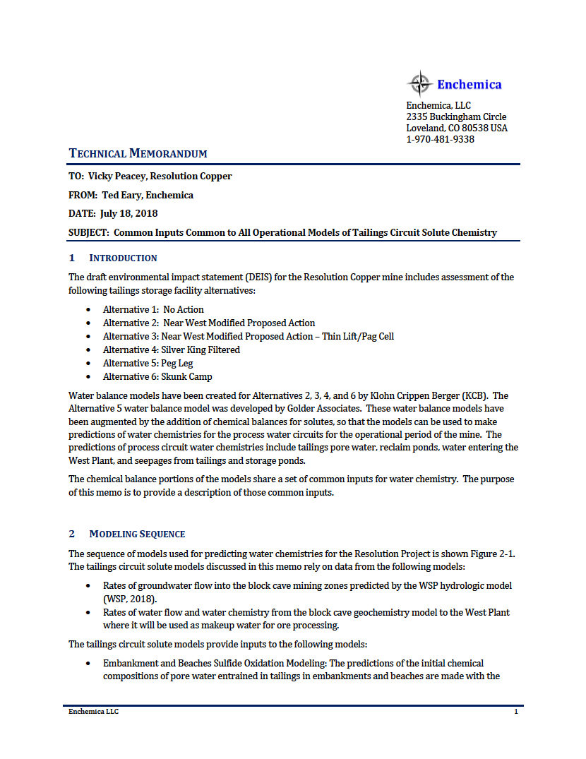 Thumbnail image of document cover: Common Inputs Common to all Operational Models of Tailings Circuit Solute Chemistry