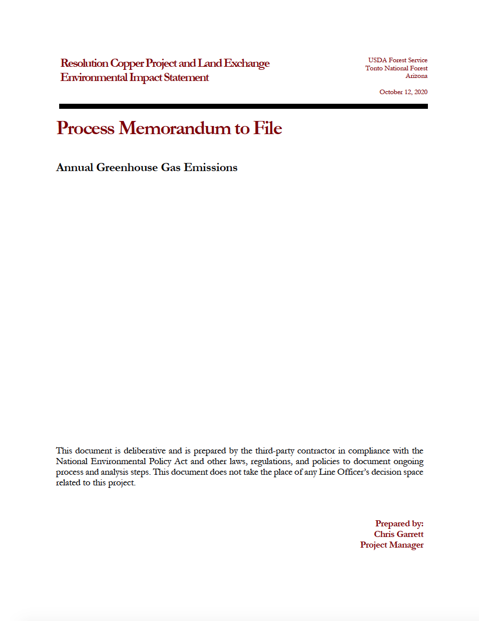 Thumbnail image of document cover: Annual Greenhouse Gas Emissions