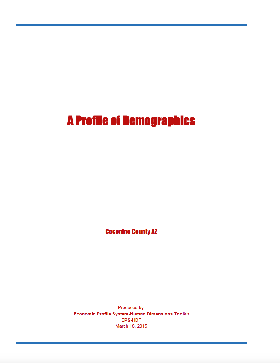 Thumbnail image of document cover: A Profile of Demographics