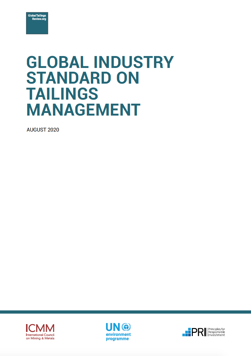 Thumbnail image of document cover: Global Industry Standard on Tailings Management