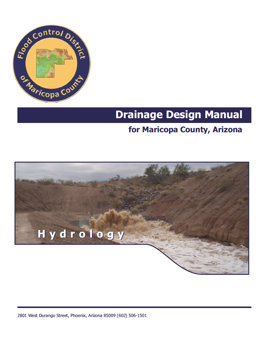 Thumbnail image of document cover: Drainage Design Manual for Maricopa County; Hydrology