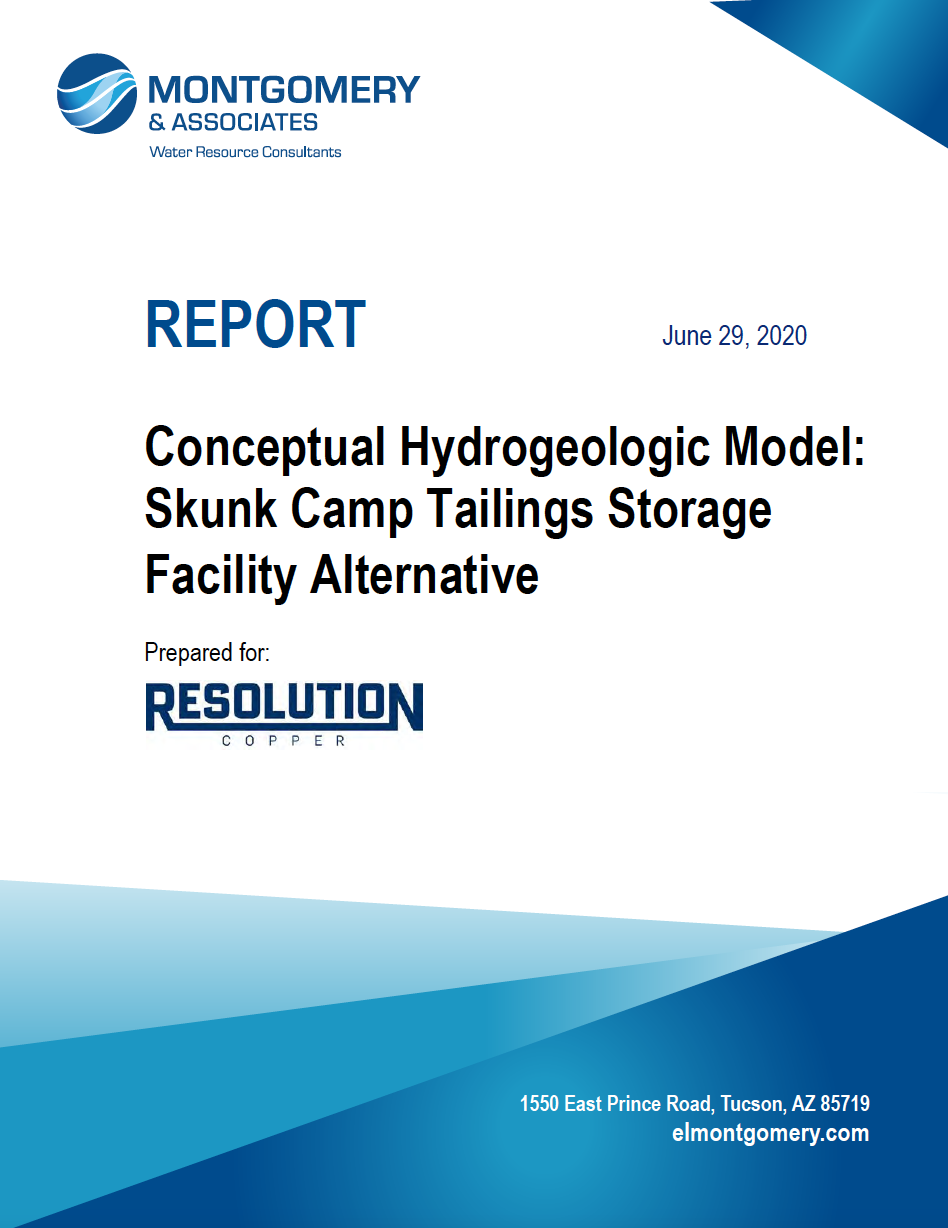 Thumbnail image of document cover: Conceptual Hydrogeologic Model: Skunk Camp Tailings Storage Facility Alternative