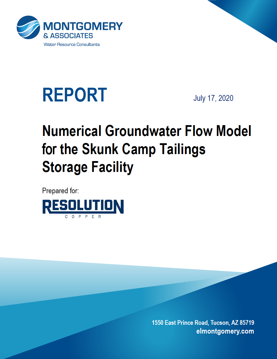 Thumbnail image of document cover: Numerical Groundwater Flow Model for the Skunk Camp Tailings Storage Facility