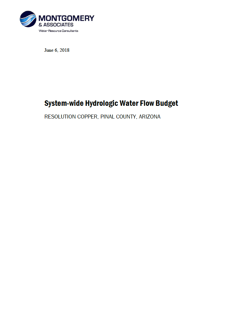 Thumbnail image of document cover: System-wide Hydrologic Water Flow Budget