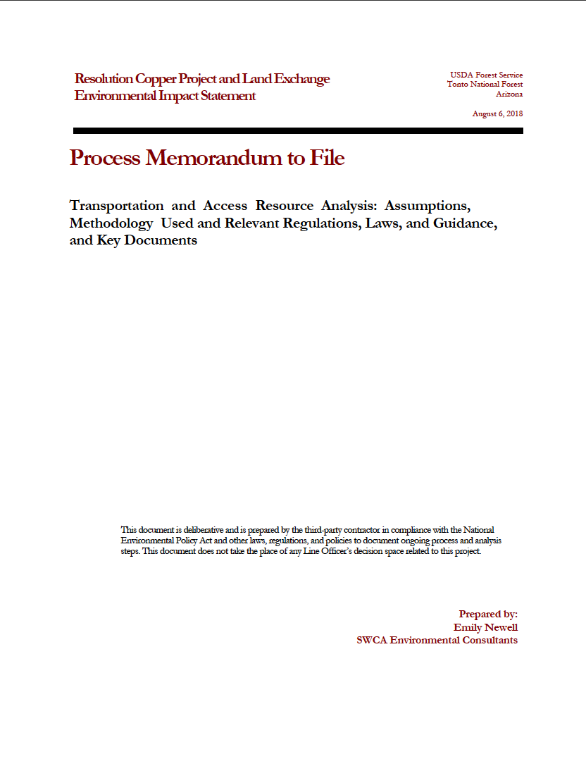 Thumbnail image of document cover: Transportation and Access Resource Analysis: Assumptions, Methodology Used and Relevant Regulations, Laws, and Guidance, and Key Documents