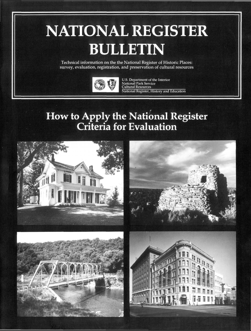 Thumbnail image of document cover: How to Apply the National Register Criteria for Evaluation