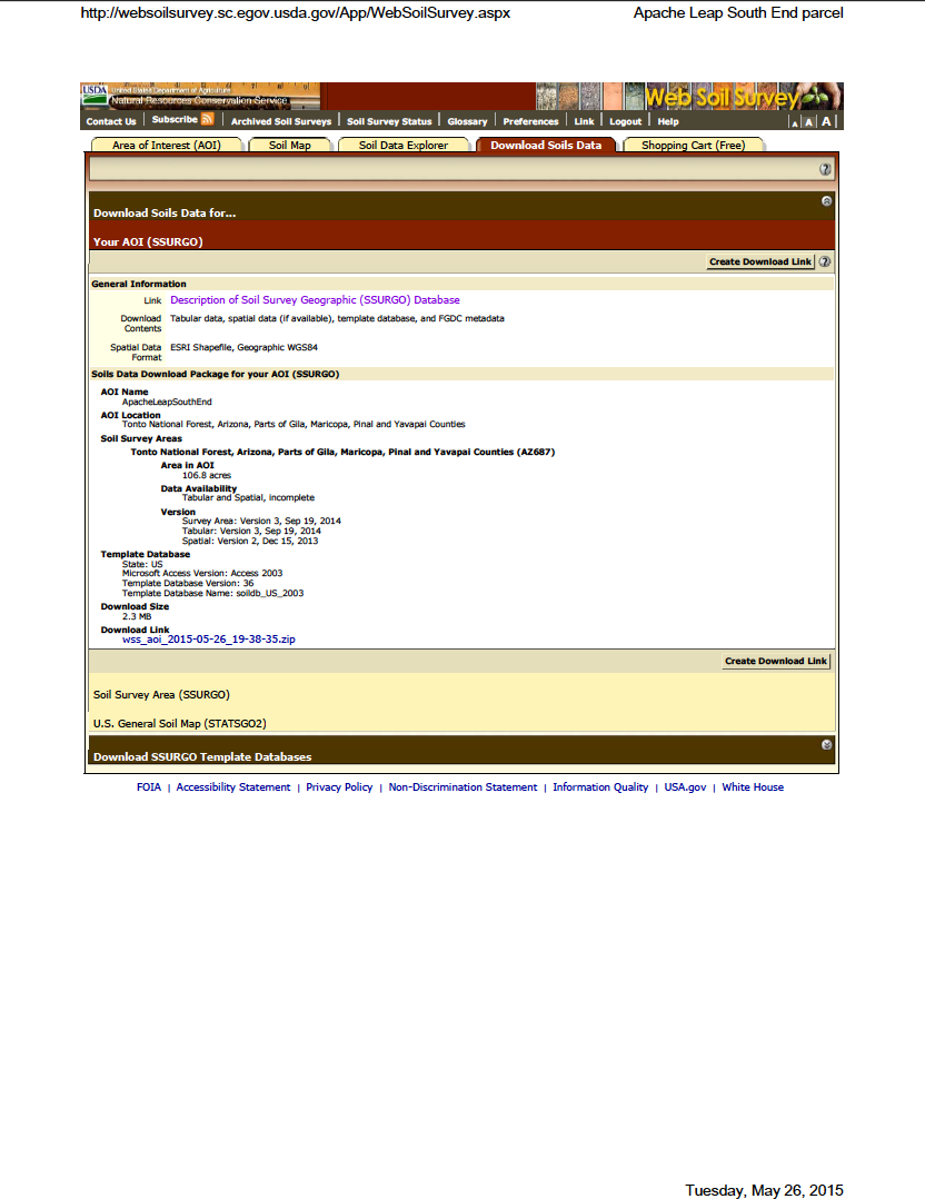 Thumbnail image of document cover: Web Soil Survey