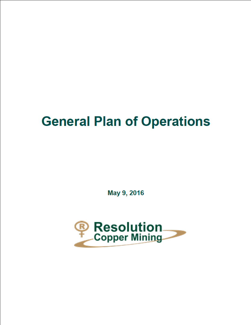 Thumbnail image of document cover: General Plan of Operations