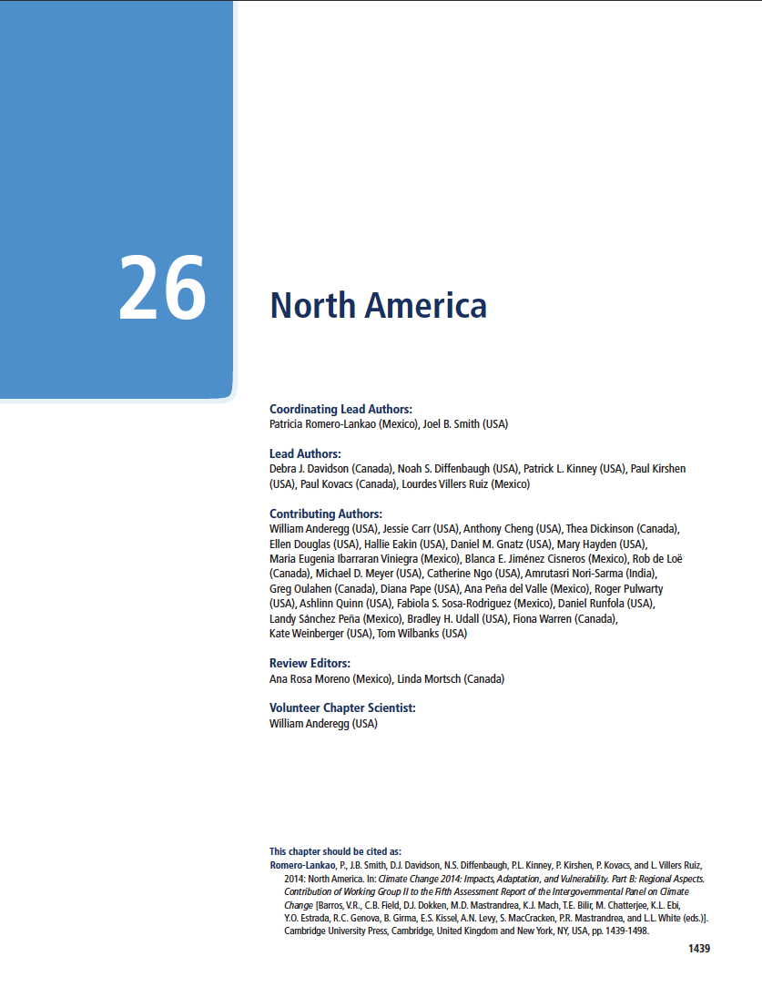 Thumbnail image of document cover: Climate Change 2014: Impacts, Adaption, and Vulnerability. Part B: Regional Aspects. Contribution of Working Group II to the Fifth Assessment Report of the Intergovernmental Panel on Climate Change