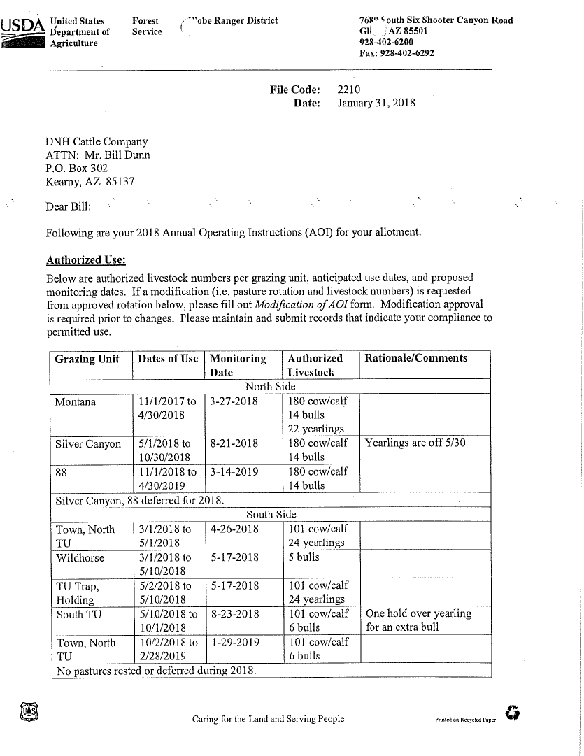 Thumbnail image of document cover: 2018 Annual Operation Instructions (AOI) for Your Allotment