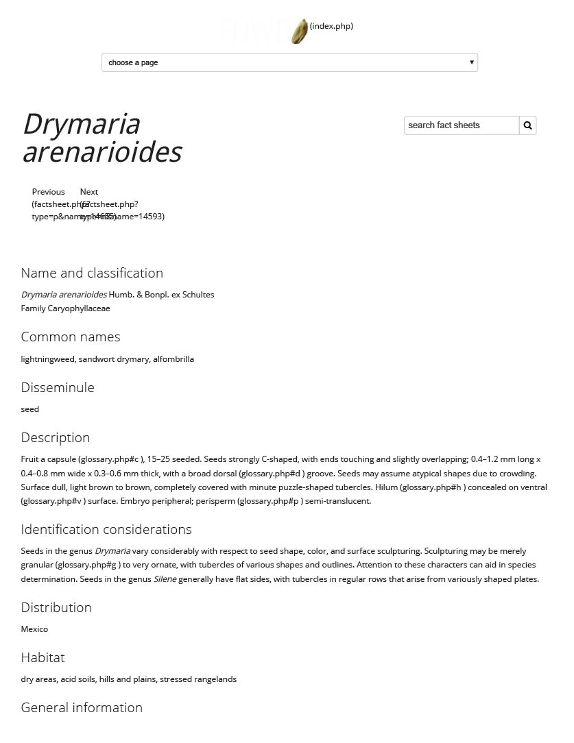 Thumbnail image of document cover: Drymaria arenarioides