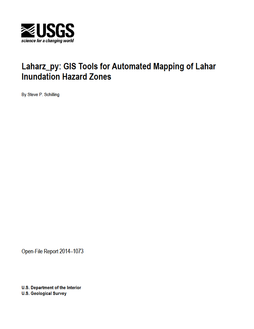 Thumbnail image of document cover: Laharz_py: GIS Tools for Automated Mapping of Lahar Inundation Hazard Zones