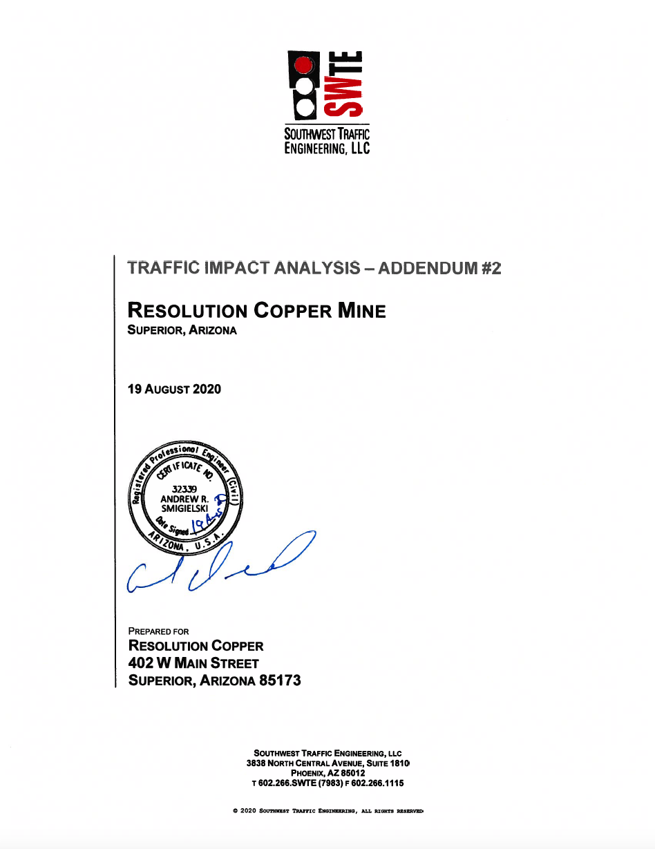 Thumbnail image of document cover: Traffic Impact Analysis - Addendum #2