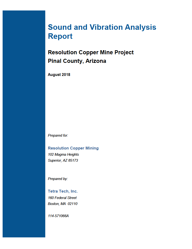 Thumbnail image of document cover: Sound and Vibration Analysis Report