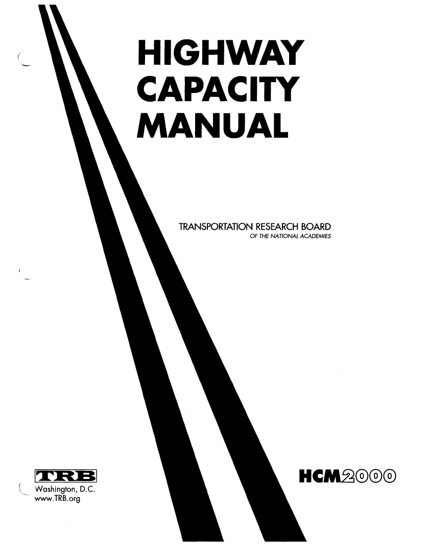 Thumbnail image of document cover: Highway Capacity Manual