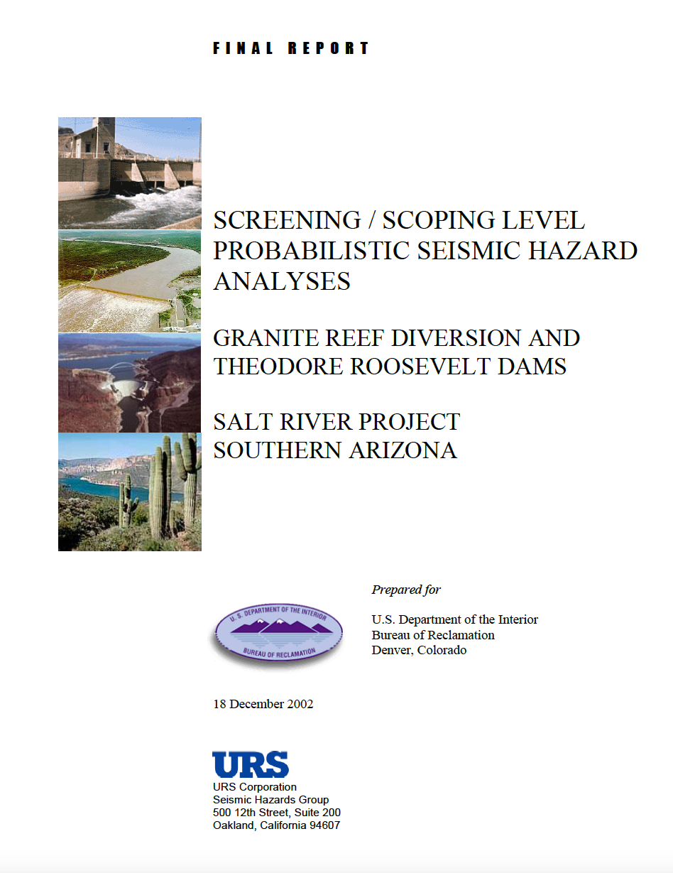 Thumbnail image of document cover: Screening / Scoping Level Probabilistic Seismic Hazard Analyses