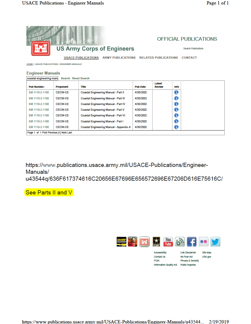 Thumbnail image of document cover: Coastal Engineering Manual