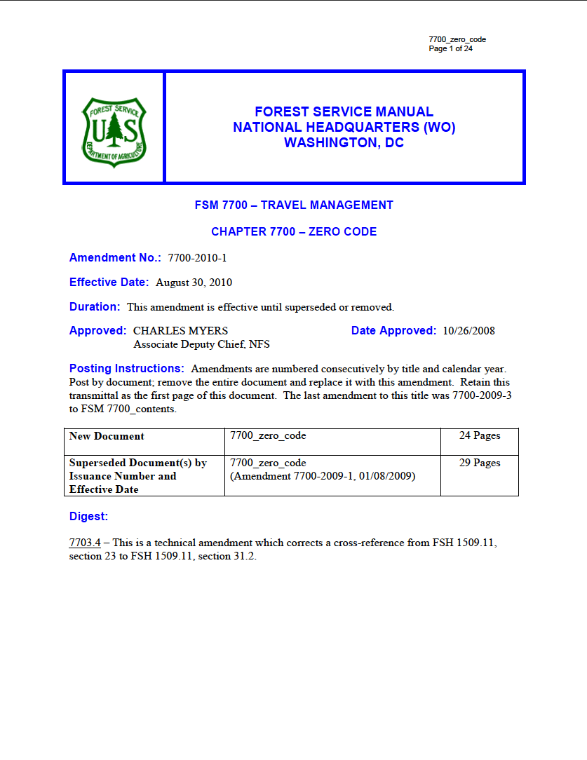 Thumbnail image of document cover: Chapter 7703.26 - Adding Roads to the Forest Transportation System