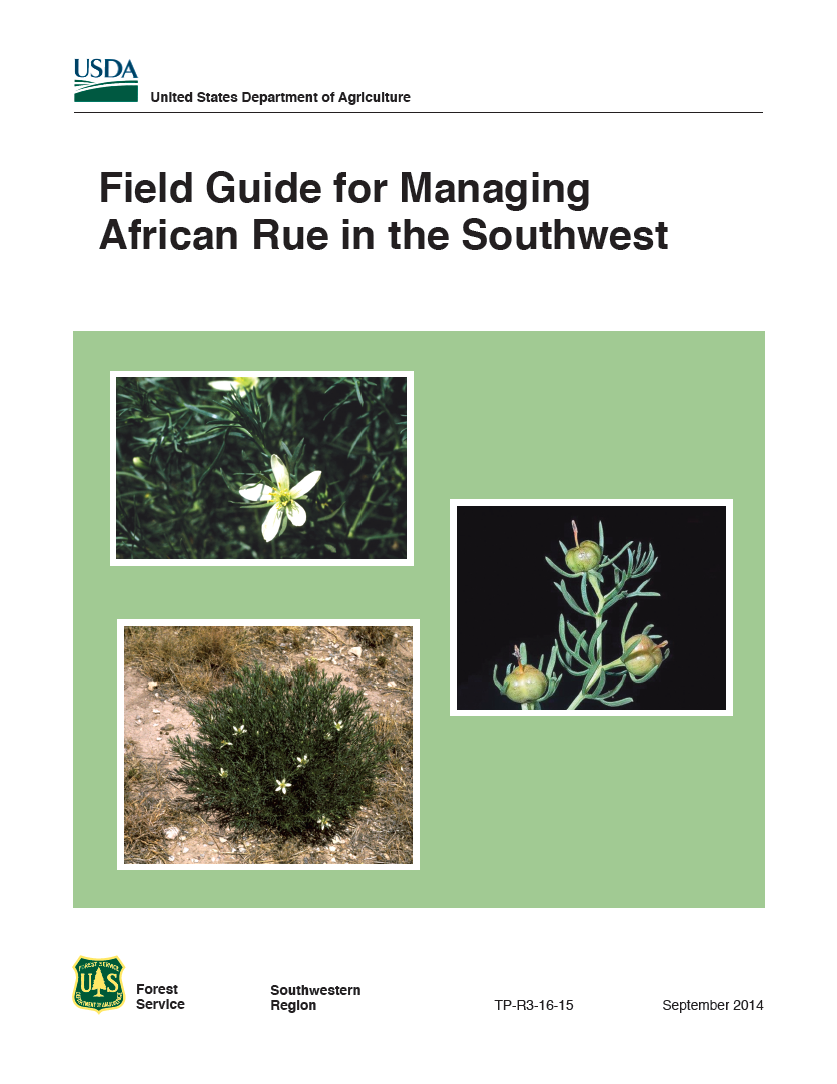 Thumbnail image of document cover: Field Guide for Managing African Rue in the Southwest