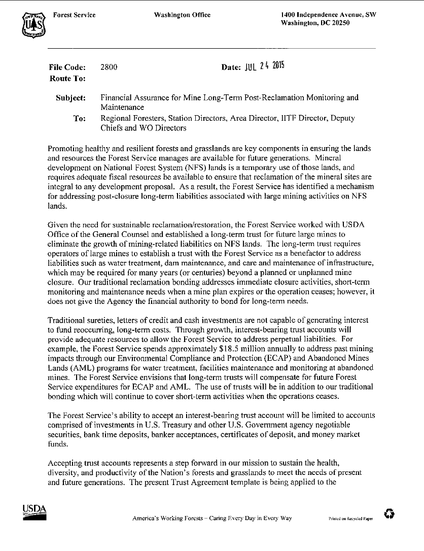 Thumbnail image of document cover: Financial Assurance for Mine Long-Term Post-Reclamation Monitoring and Maintenance