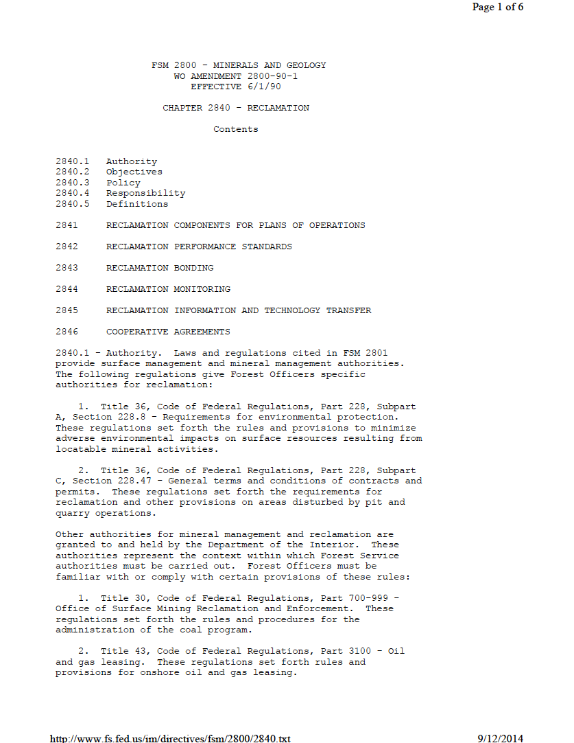 Thumbnail image of document cover: FSM 2800 – Minerals and Geology